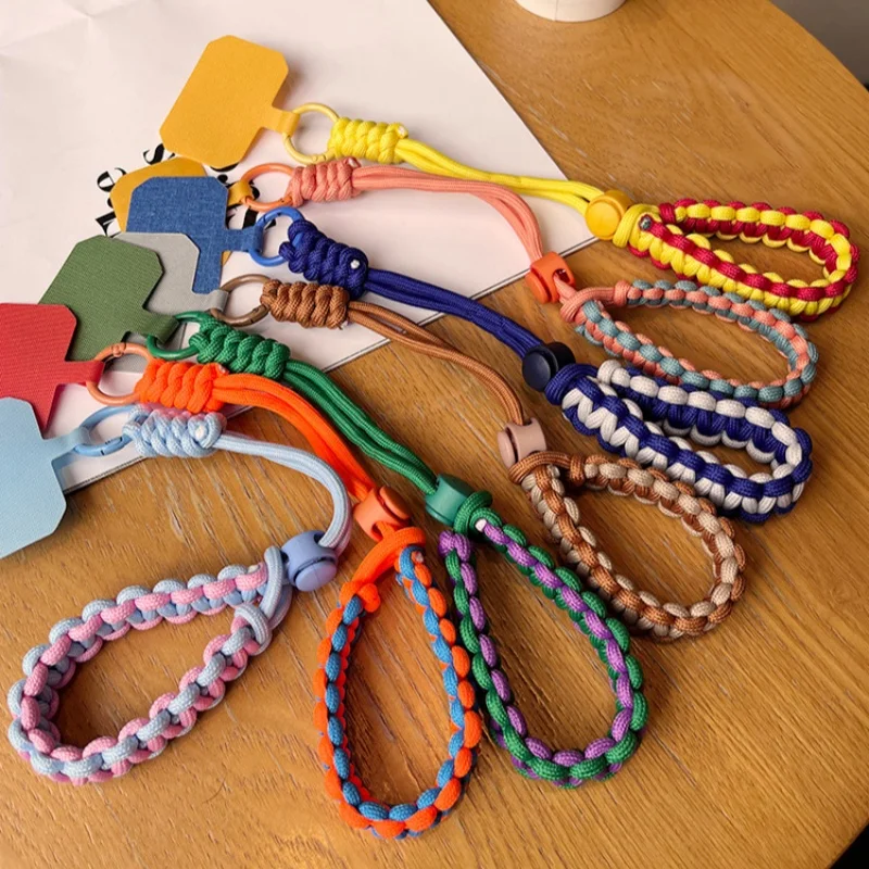 Handwoven Adjustable Phone Lanyard – Universal Wrist Strap for Outdoor & Sports