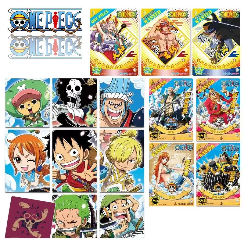 

One Piece Anime Characters Monkey D-Luffy Roronoa Zoro Sanji Nami Boa-Hancock Children's Toys Collection Card Birthday Gift