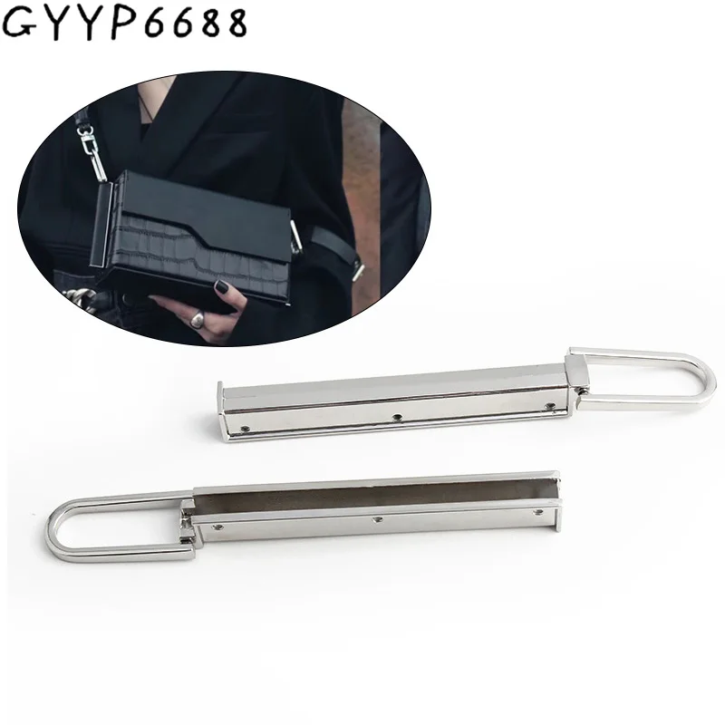 

White Steel Metal Side Clips For Woman Bags Strap Handbags Shoulder Purse Edge Hang Buckles Flip Locks Hardware DIY Accessories