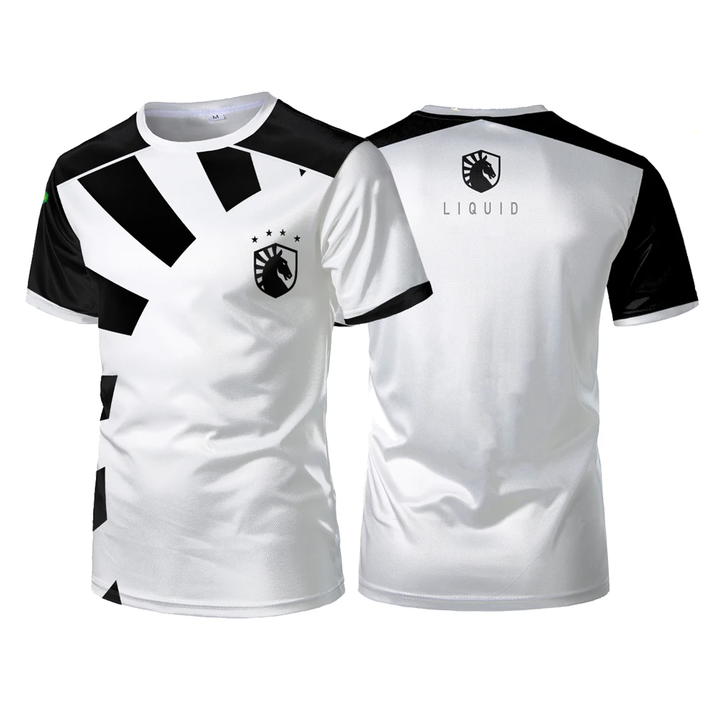 오토바이 뉴 여름 2025 팀 액체 Esports 유니폼 티셔츠 콘테스트 T 셔츠 캐주얼 통기성 스포츠