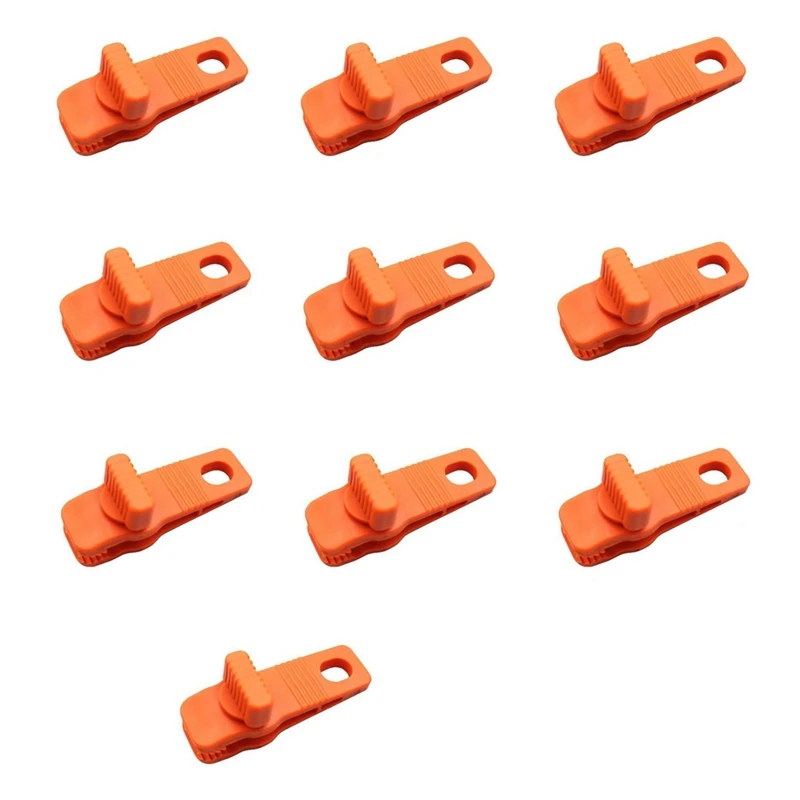 

10Pcs Awning Rope Clamp Tarp Clamp Tarp Clip Reusable Tent Crocodile Clip Tent Canopy Clip For Awnings Camping