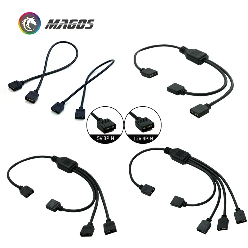 Cavo Splitter ARGB, Cavo di Prolunga Splitter RGB da 1 a 4