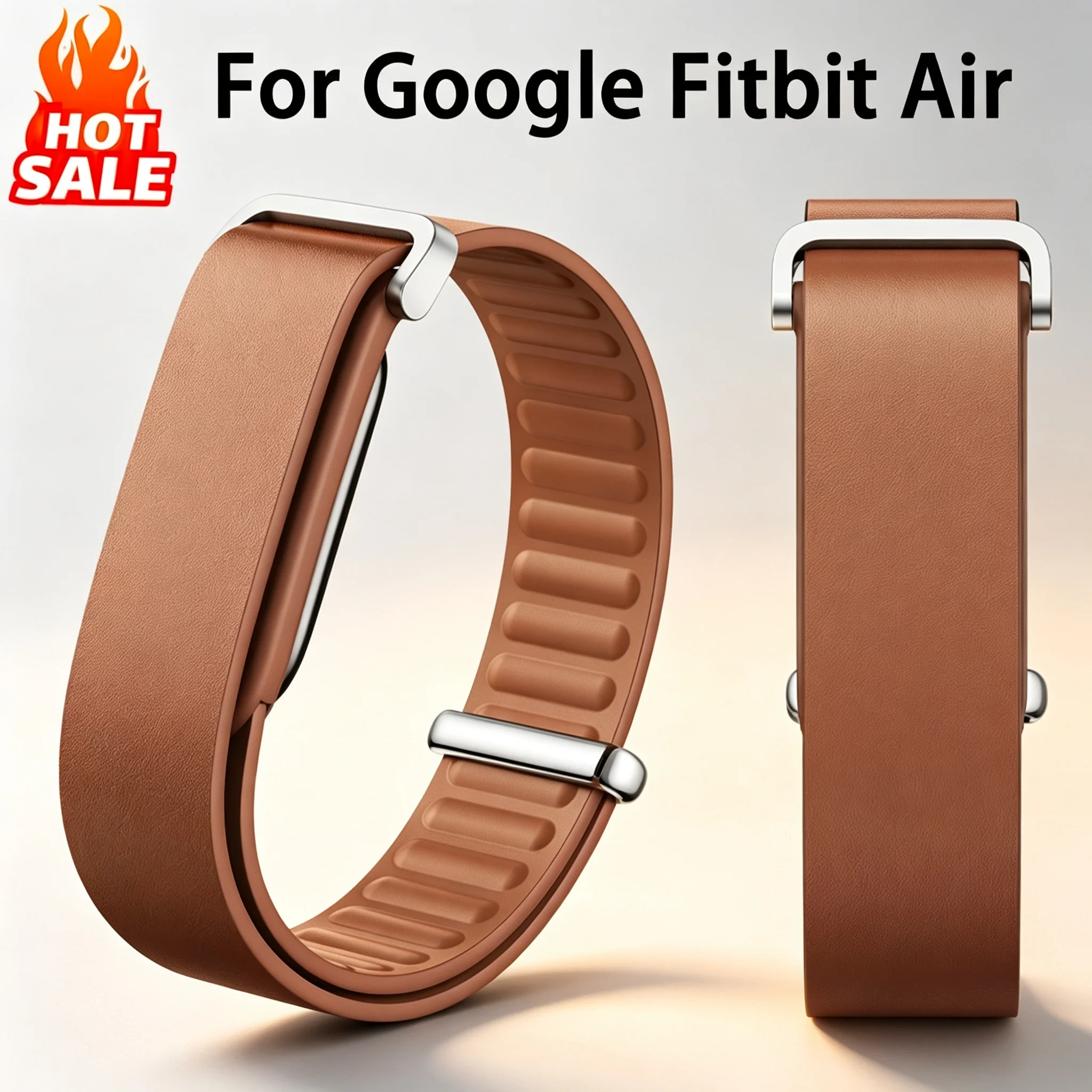Premium Top-Grain Leather Sport Wristband - Comfortable Replacement Bracelet Strap
