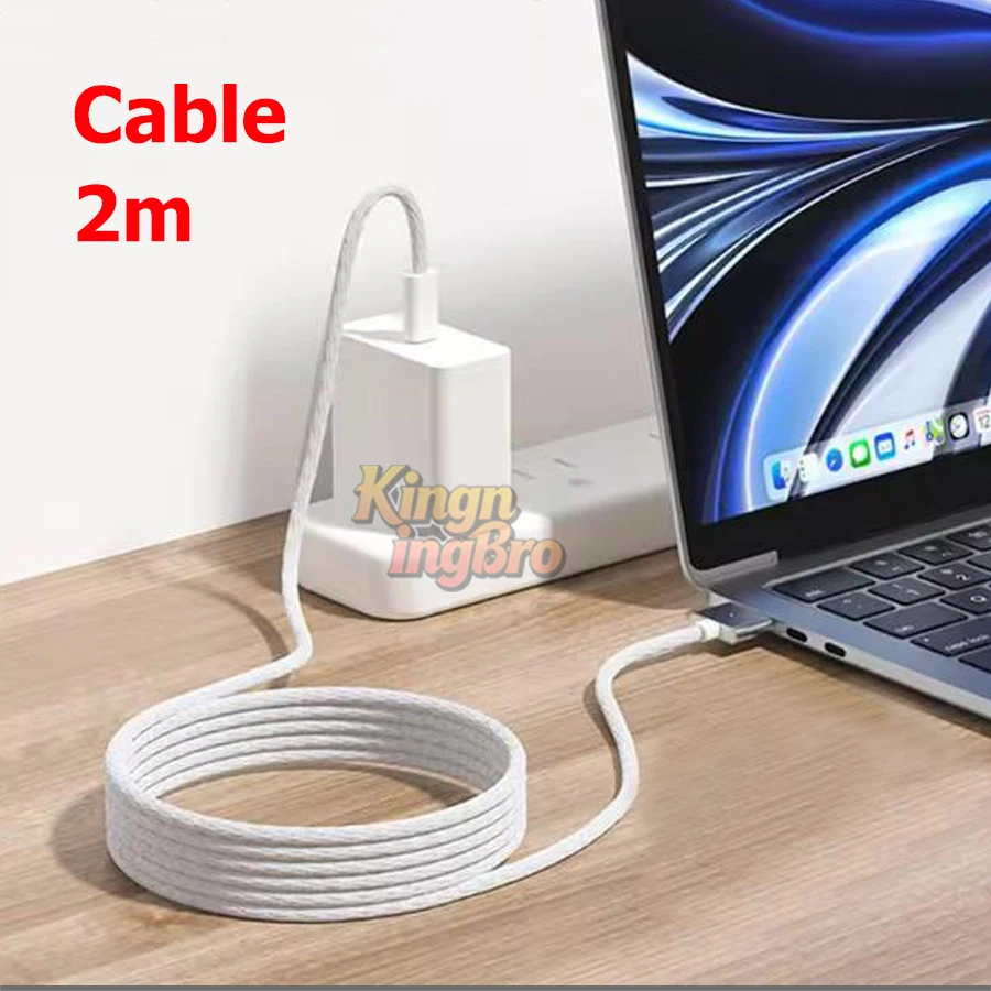 USB 타입 C - 마그네틱 맥세이프3 세대 케이블 충전 어댑터 (맥북 프로/에어 M2/M3/M4용) 고속 충전 케이블 2m