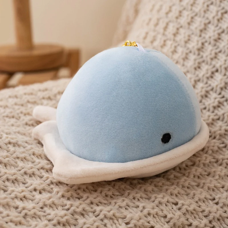 10cm Plush Whale Keychain - Soft Sea Creature Pendant