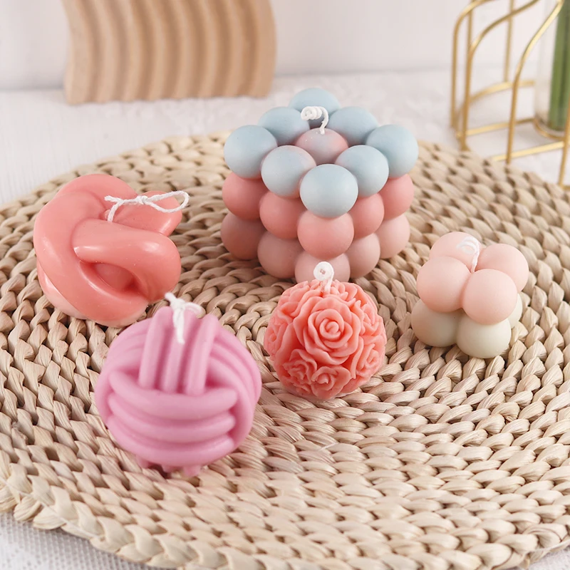 Aromatherapy Candle Silicone Mold aromatherapy candle mold silicone mold silicone candle molds silicone candle mold candle mold 3D Lotus Flower Shape Soap Silicone Mould DIY Peony Handmade Soap Model Plaster Mold