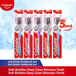Ultra Soft Bamboo Charcoal Toothbrushes - Gentle Gum Care with Fine Bristles (5pcs - CJ - ys)
