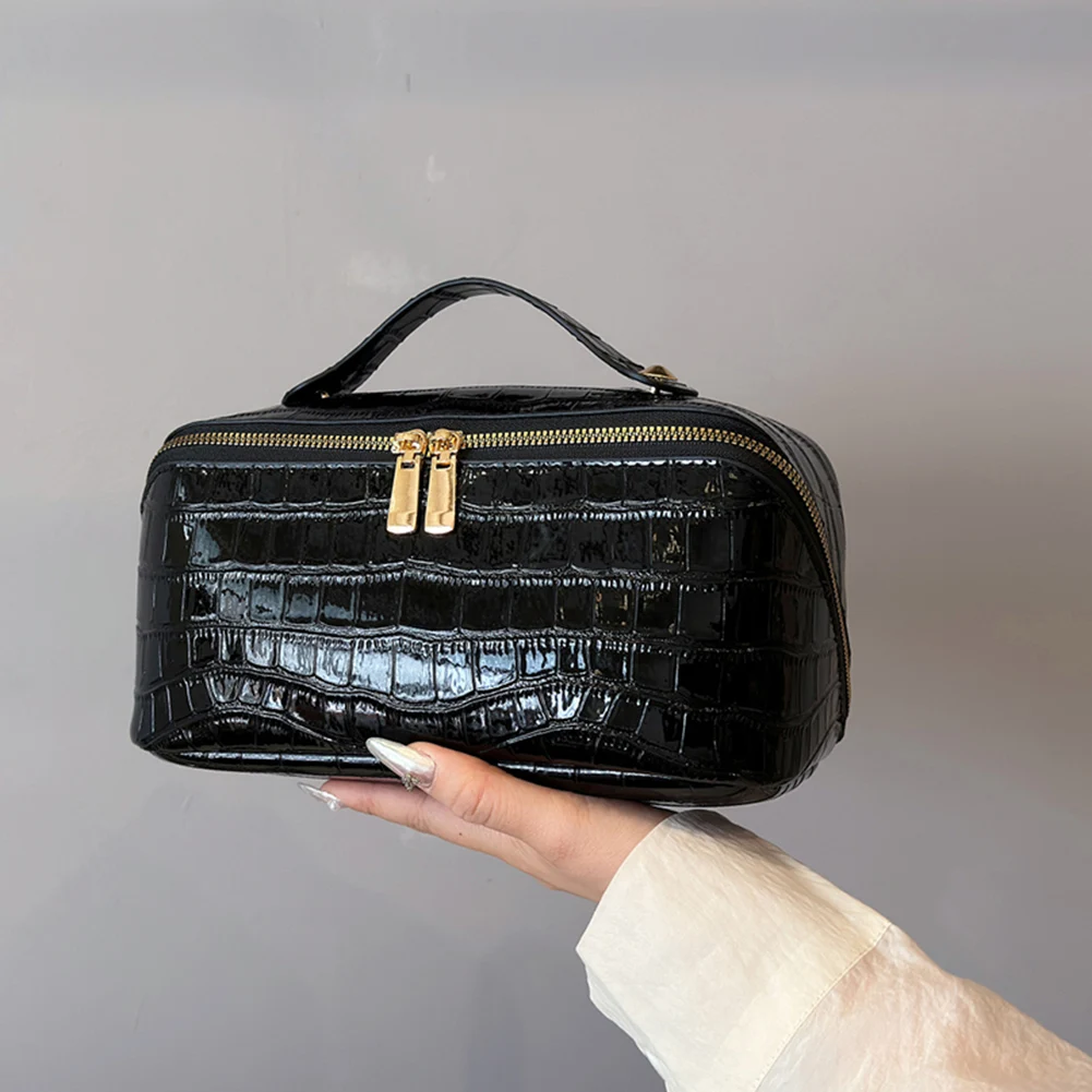 PU Leather Cosmetic Travel Bag for Women