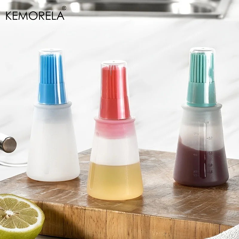 Food Grade Silicone Oil Bottle Lid 1 PCS High Temperature Resistant Hair Brush for Barbecue Baking grill brush cleaning brushes baking brush