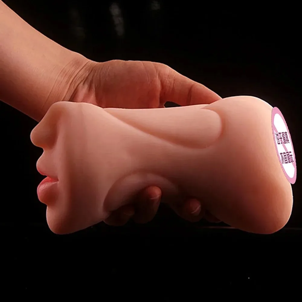 QINGAI-Male Masturbation Cup 3 Holes Temptation Realistic Sexual Experience Realistic Anus and Vagina mouth A Sex Toy Store 18+ male masturbator male masturbator cup male masturbation aid