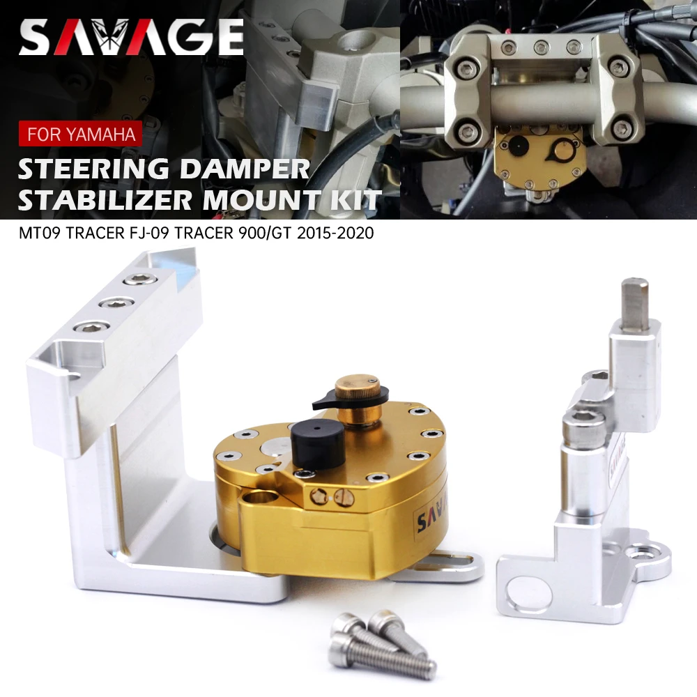 SAVAGE Steering Damper Stabilizer For YAMAHA MT09 Tracer 900/GT FJ 09