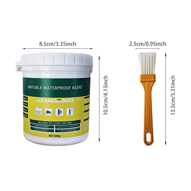 Waterproof Sealant Invisible Coating Sealant Agent Wall Leak Repair Material Invisible Glue For Roof Leakage Crack Seepage 300g