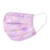 10pc Children Tie-Dye Gradient Printed Three-Layer Dust-Proof Disposable Mask Comfortable Material Disposable Mask MáScara 5