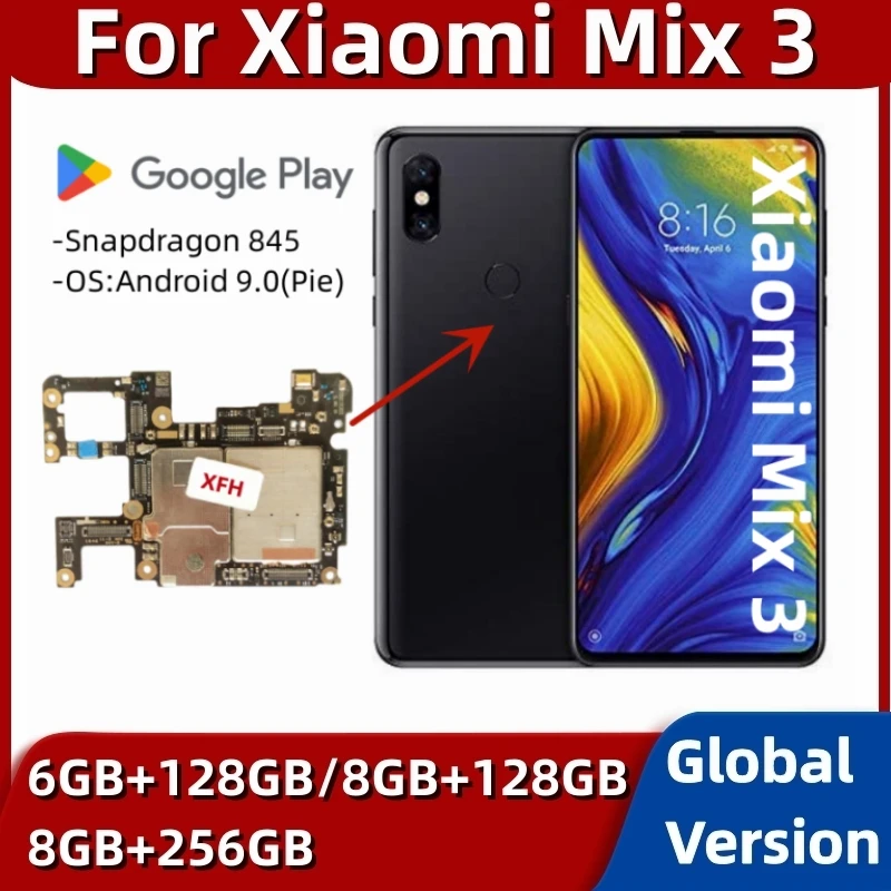 ANDROID - Xiaomi グローバル版 Mi Mix3 6GB/128GB Black ANDROID - Xiaomi グローバル版 Mi Mix3 6GB/128GB Black global