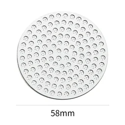 Reusable Double Layer Stainless Steel Coffee Puck Screen - Professional Fine Mesh Espresso Filter Accessory (58mm)