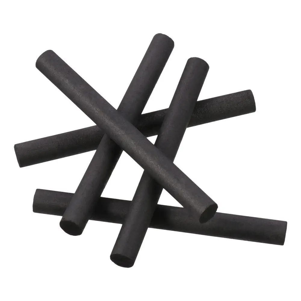 5Pcs Graphite Rods 99.9% Graphite Resistance Electrode Rods Electrode Cylinder Rod Black Color Carbon Rod Length 100mm