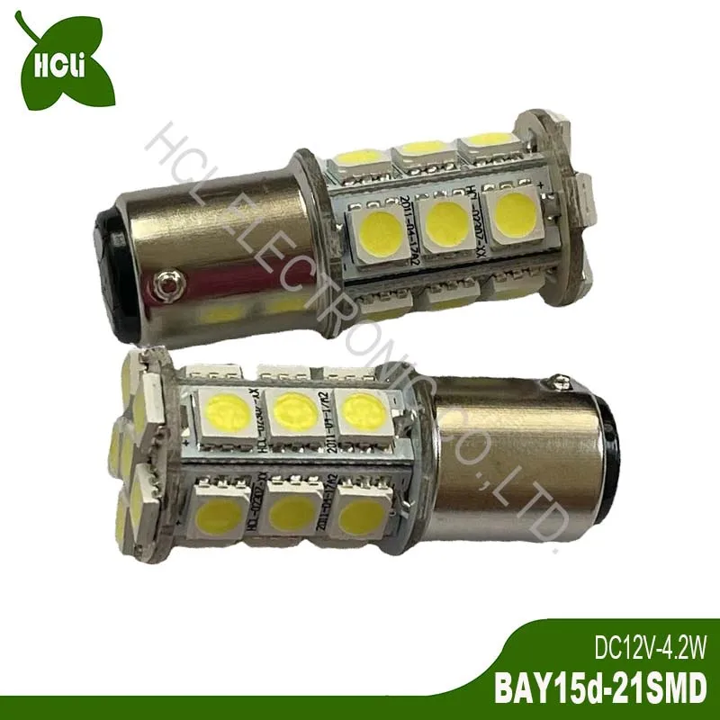 High quality 12/24V 4W BAY15d BAZ15d PY21/5W 1157 P21/5W Car Stoplight,Brake Light Auto Led Tail Lamp free shipping 100pcs/lot