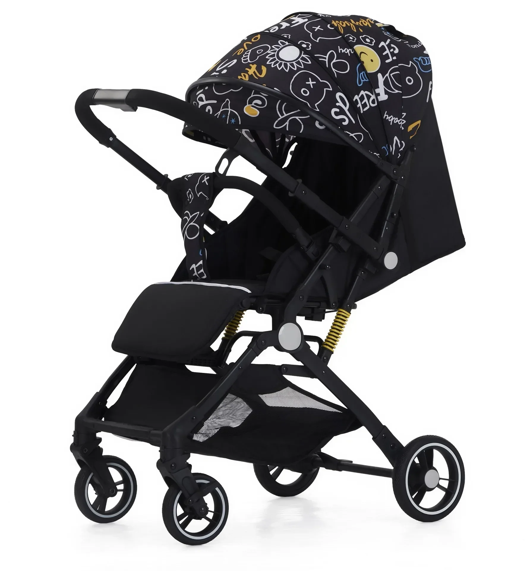 

Baby Stroller Can Sit Lie High Landscape Portable Shock Absorption One Click Folding Children's Stroller