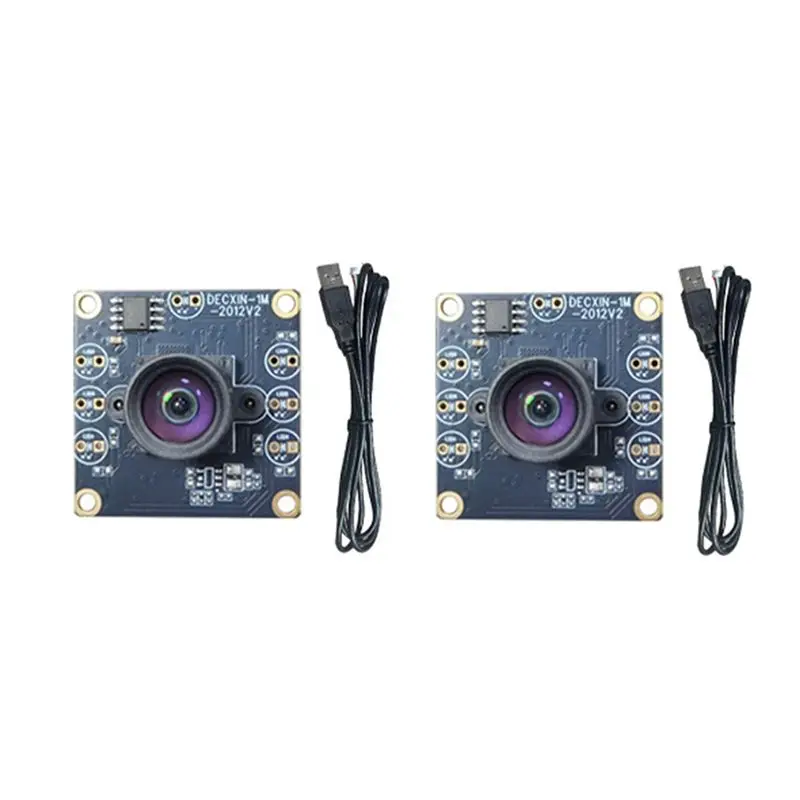 YOC-100도 카메라 모듈 1MP OV9732 1280X720 USB 무료 드라이버 수동 초점(1미터 USB 케이블 포함) Forwinxp/7/8 2개