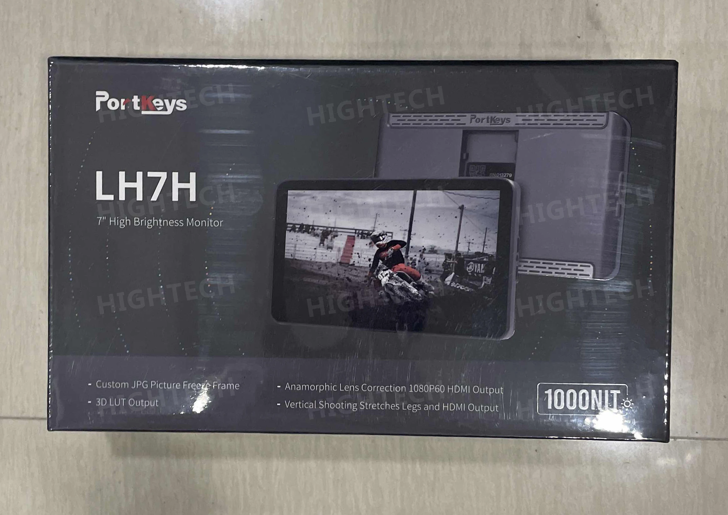 Portkeys LH7H 7 inch 1000nits Monitor 1920 x 1080 High Brightness Built-in Heat Dissipation 4K HD 30p Input 1080 VS LH7P