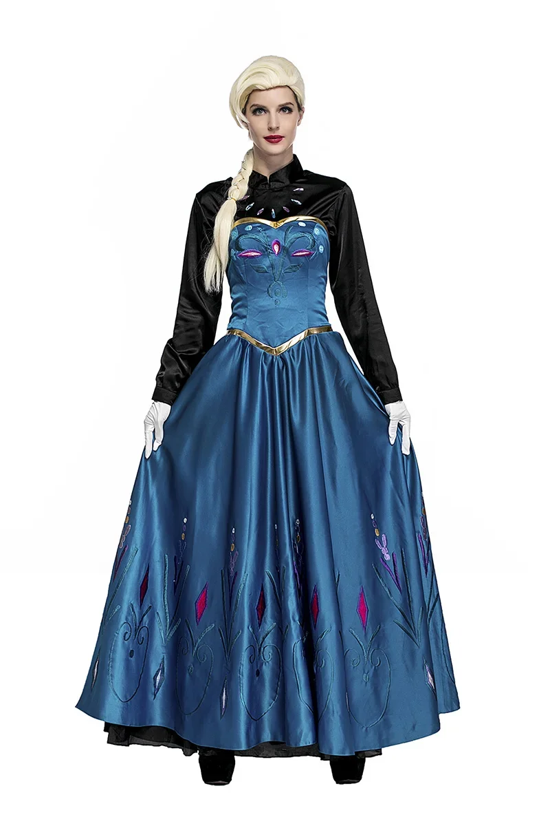 Principessa Anna Vestito Regina Delle Nevi Adulto Anna Frozen