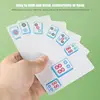 Mahjong Travel Set Multipurpose Non-Sticky Playing Cards Mahjong Card Game With 144 Cards 2 Dice For Home Thickened Mahjong 3