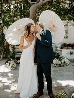 6-20PCS Paper Parasol 60/80cm White Umbrellas Wedding Photo Props Paper Umbrellas Party Favor for Guest Bridal Shower 2