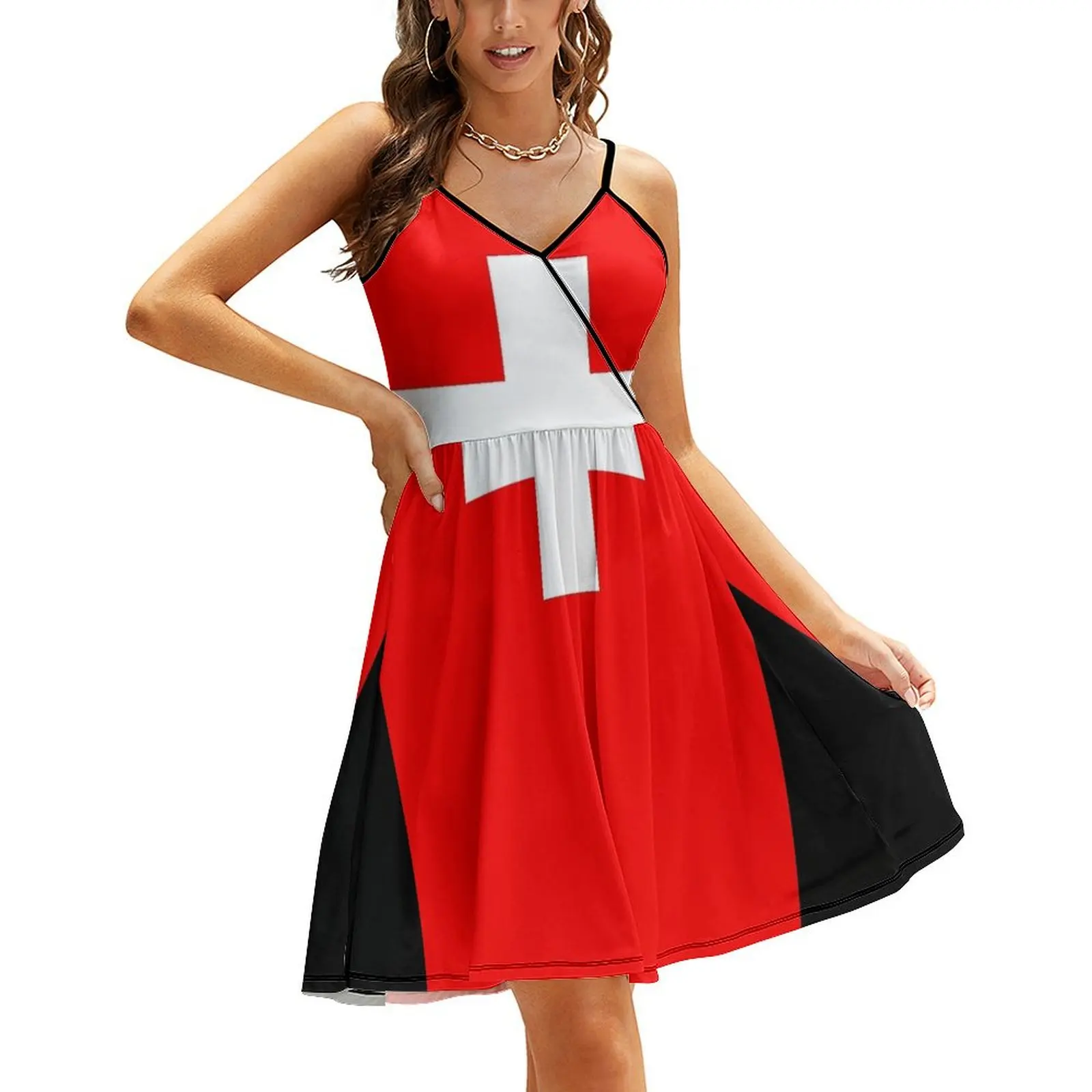 

Flag of Switzerland Sling Dress dresses for woman clothes for women clothing women summer 2024 Dresses