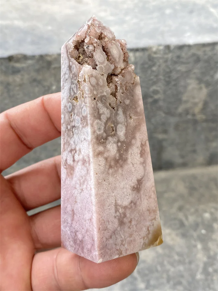 花咲くピンクアメジスト】 ザクザク結晶ポイント／大型1372g✨一点物