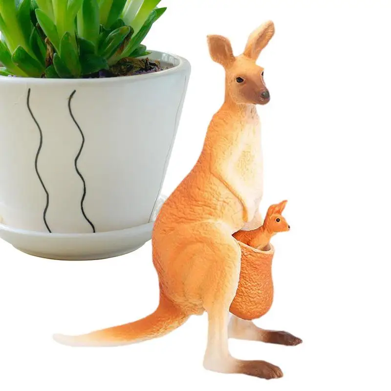 

Forest Animals Figures Realistic Mother And Child Kangaroo Figurines Toys Kangaroo Solid Simulation Model Kangaroo Figure Toy