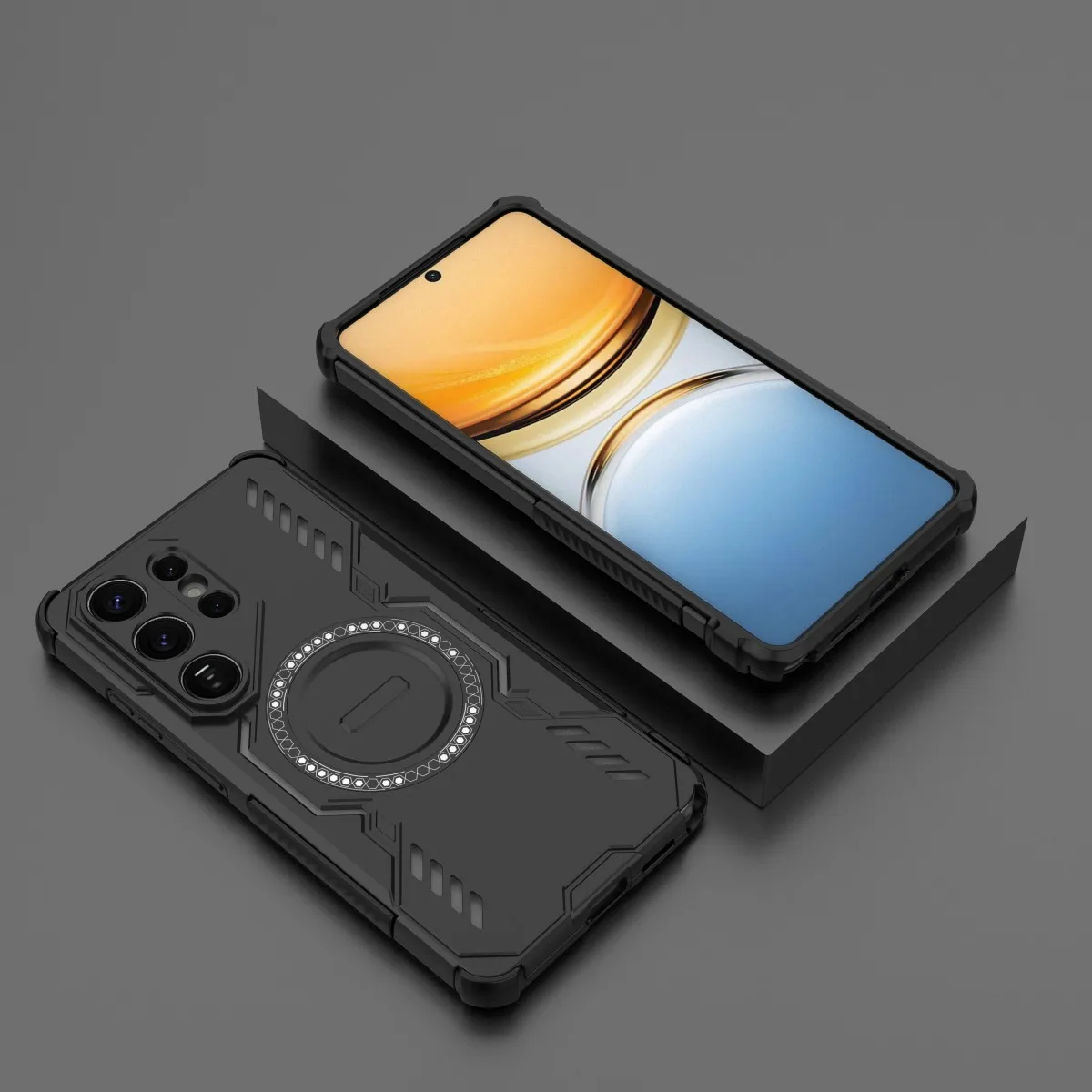 Magnetic Armor Case with Mag-safe and Heat Dissipation Shell