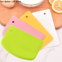 Spatule à crème à gâteau en plastique, 20G, 4 couleurs, couteau à pâte, coupe-beurre, grattoir de pâte, décoration, bord lisse uni, outils de cuisson, 1 pièce 1