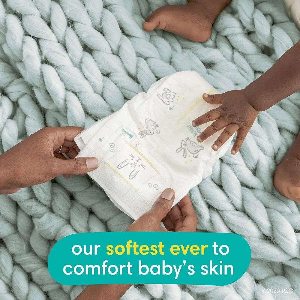 Diapers Size 1, 198 Count and Baby Wipes 4