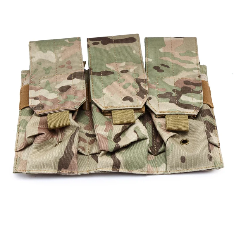 Taktische MOLLE Triple Magazintaschen Double Triple Shooting Mag Pouch Wargame Paintball 5,56 7,62 Mag Bag – Detail 11