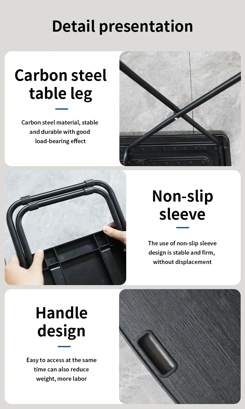 For Tesla ModelY Juniper 2025-Now Trunk Portable Picnic Table Travel Folding Wor
