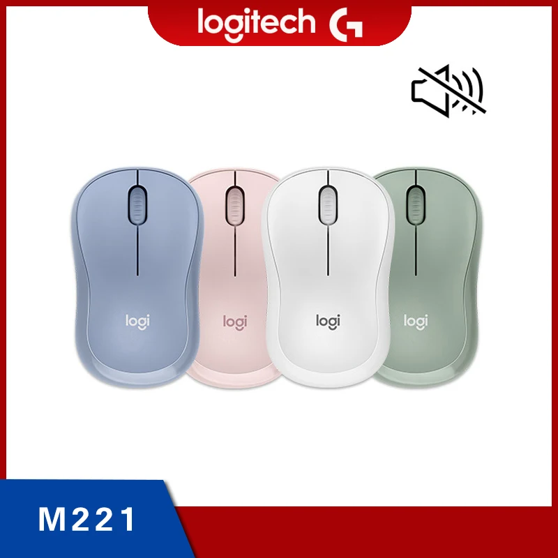 

Logitech M221 SILENT Wireless Mouse 2.4 GHz with USB Receiver 1000 DPI Optical Tracking Ambidextrous Bluetooth Mouse