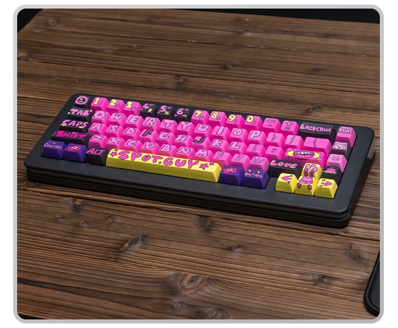 Original, Teclado Mecânico, Graffiti, Perfil MDA, 130 Chaves, PBT