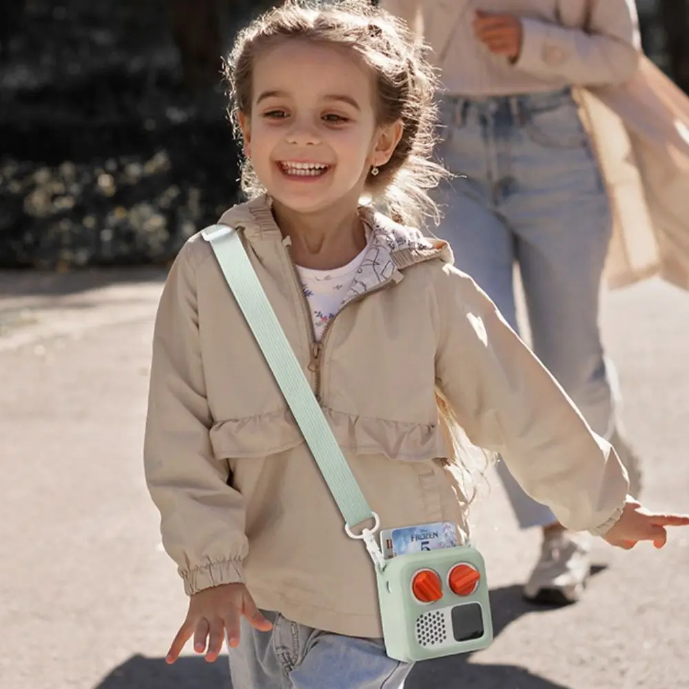Shockproof Silicone Protective Case with Shoulder Strap - Anti-Drop, Soft, Waterproof Carrying Organizer Bag
