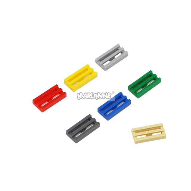 MARUMINE 2412 30244 Tile Spec 1x2 Grille Bottom MOC Bricks Assembles Particles DIY Building Blocks Accessories Toys Compatible 4