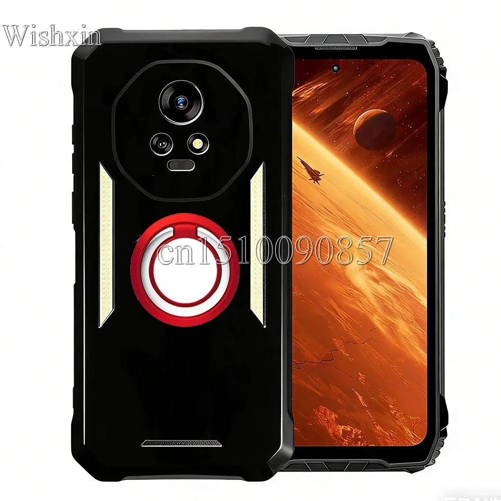 Ring Holder Shockproof Soft TPU Kickstand Case Cover