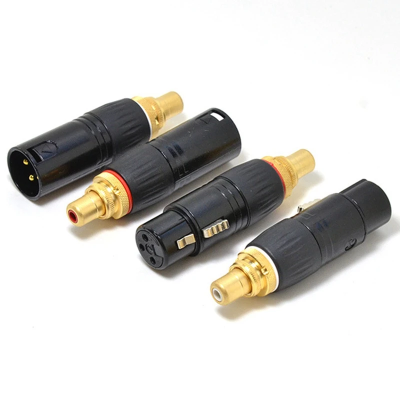 Акция! Аудиоразъем HIFI с RCA на XLR штекер позолоченными преобразователями 4