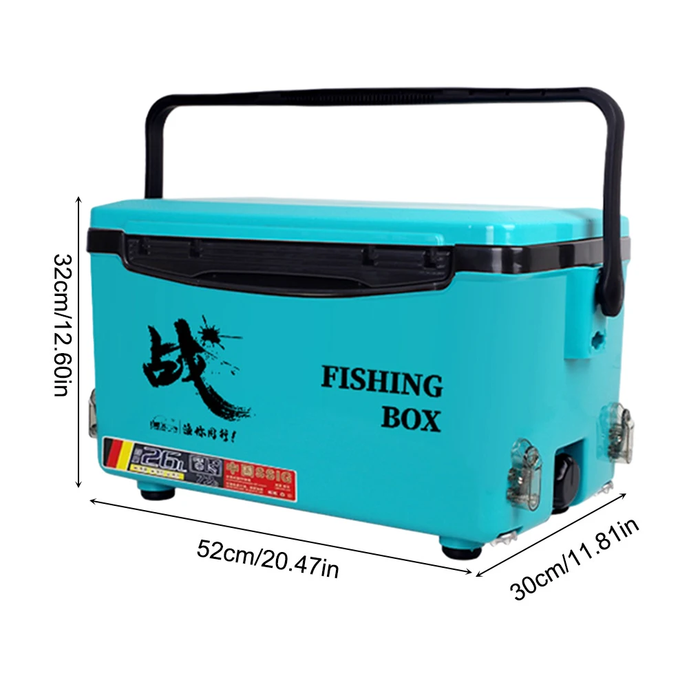 26L Fishing Tackle Box Foldable Fishing Box Organizer Large Capacity Lure  Box Case Tackle Storage Organizer Fishing Accessories