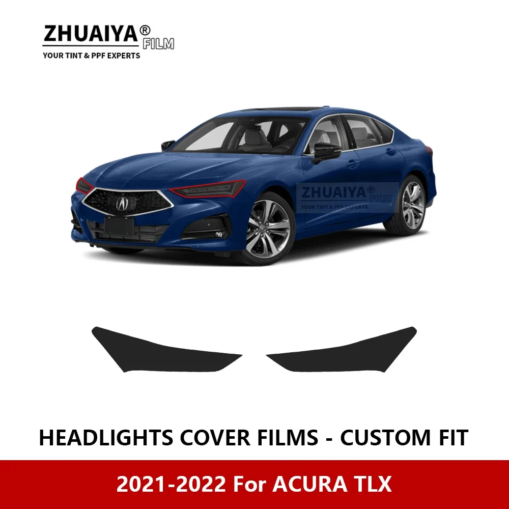 

For ACURA TLX 2021-2022 Car Exterior Headlight Anti-scratch PPF precut Protective film Repair film Car stickers Accessories