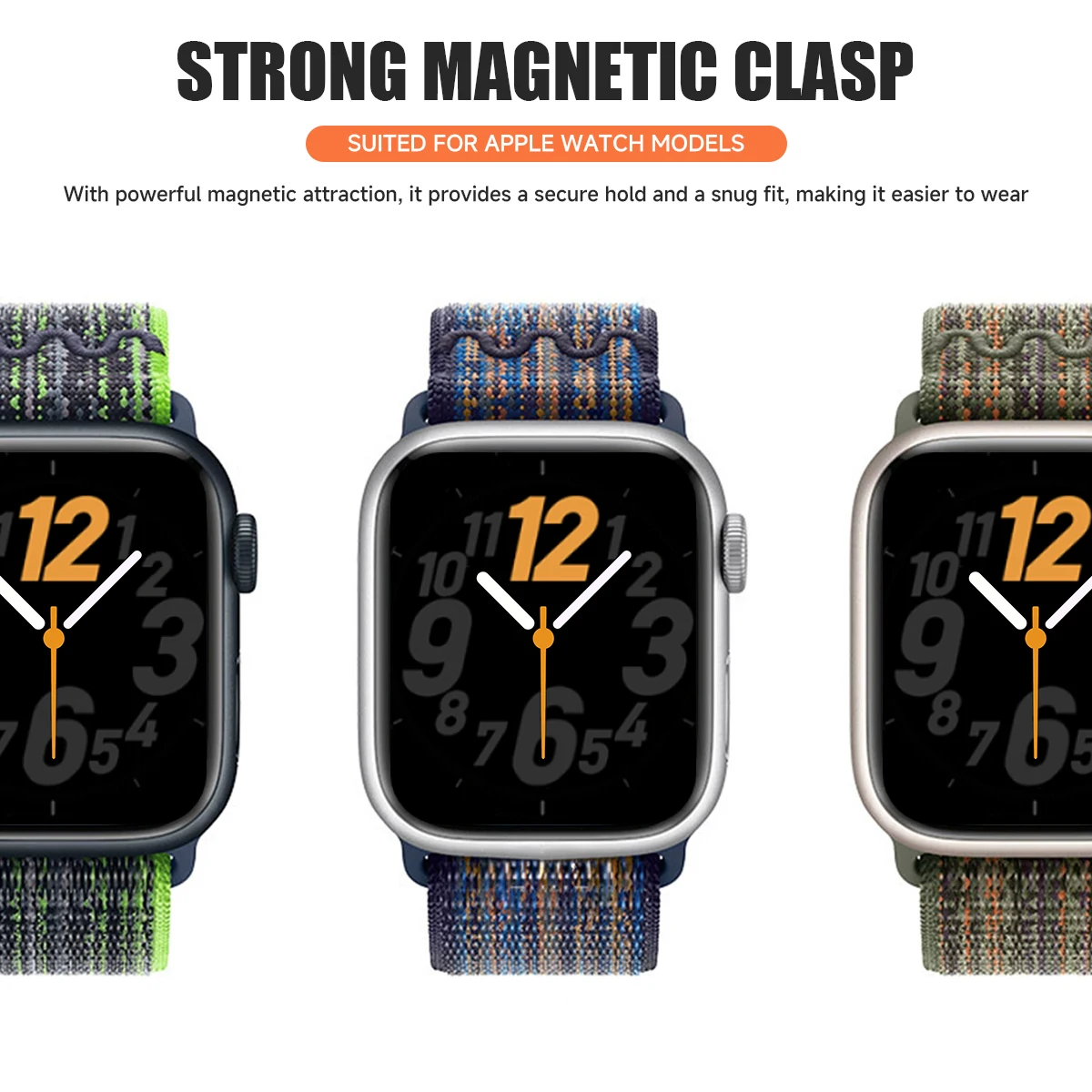 Premium Nylon Loop Strap with Magnetic Closure