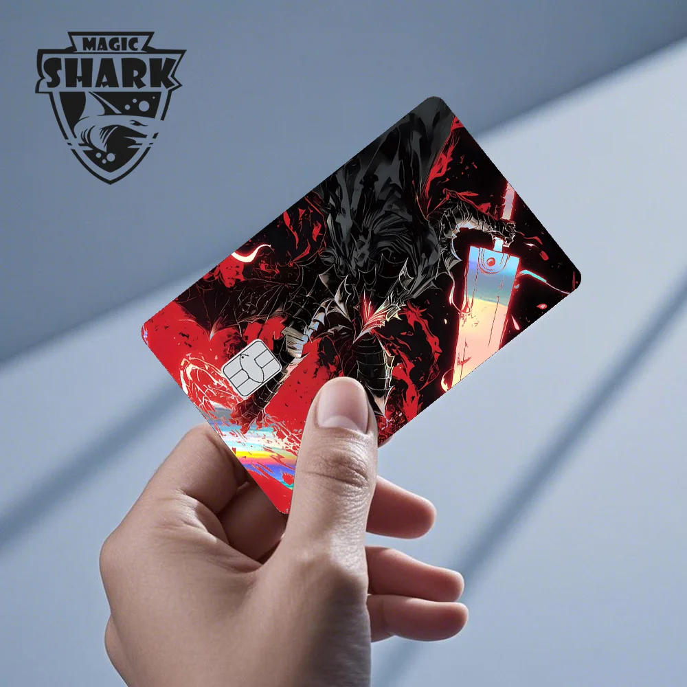 Magic Shark Dark Anime Holographic Card Sticker Skin