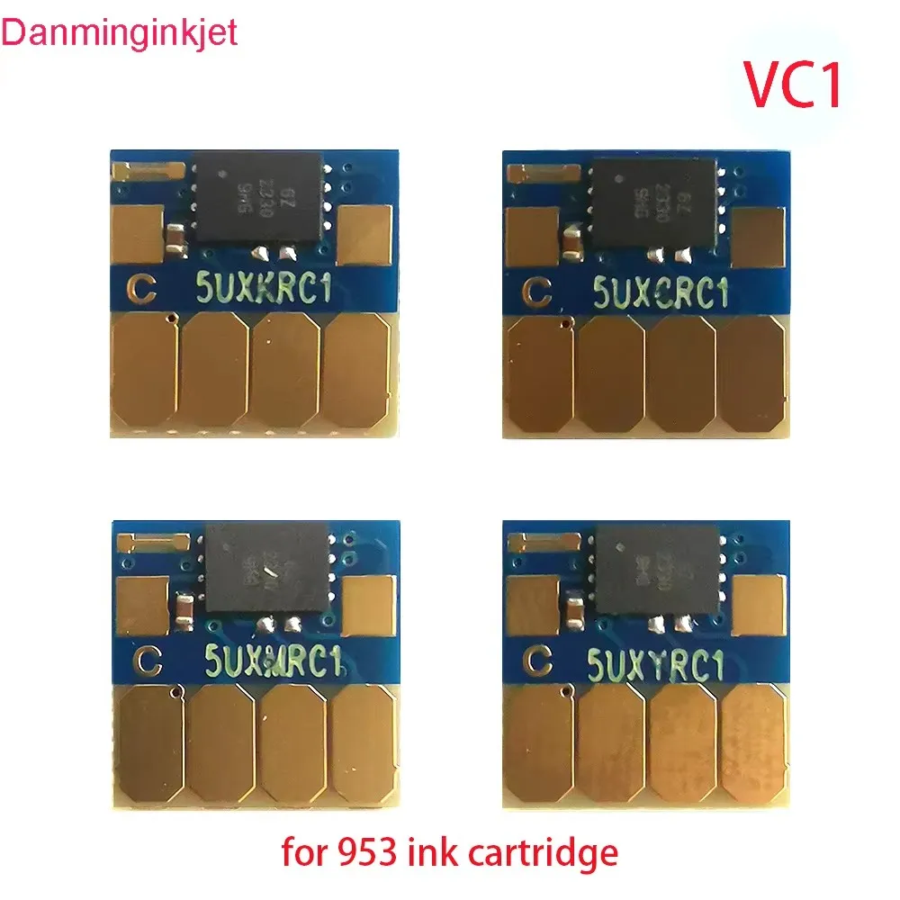 953 953XL 리필 가능 카트리지는 HP OfficeJet Pro 7740/8210/8710/8720/8725/8728/8730/8740용 Vc1 자동 리셋 칩과 호환됩니다.