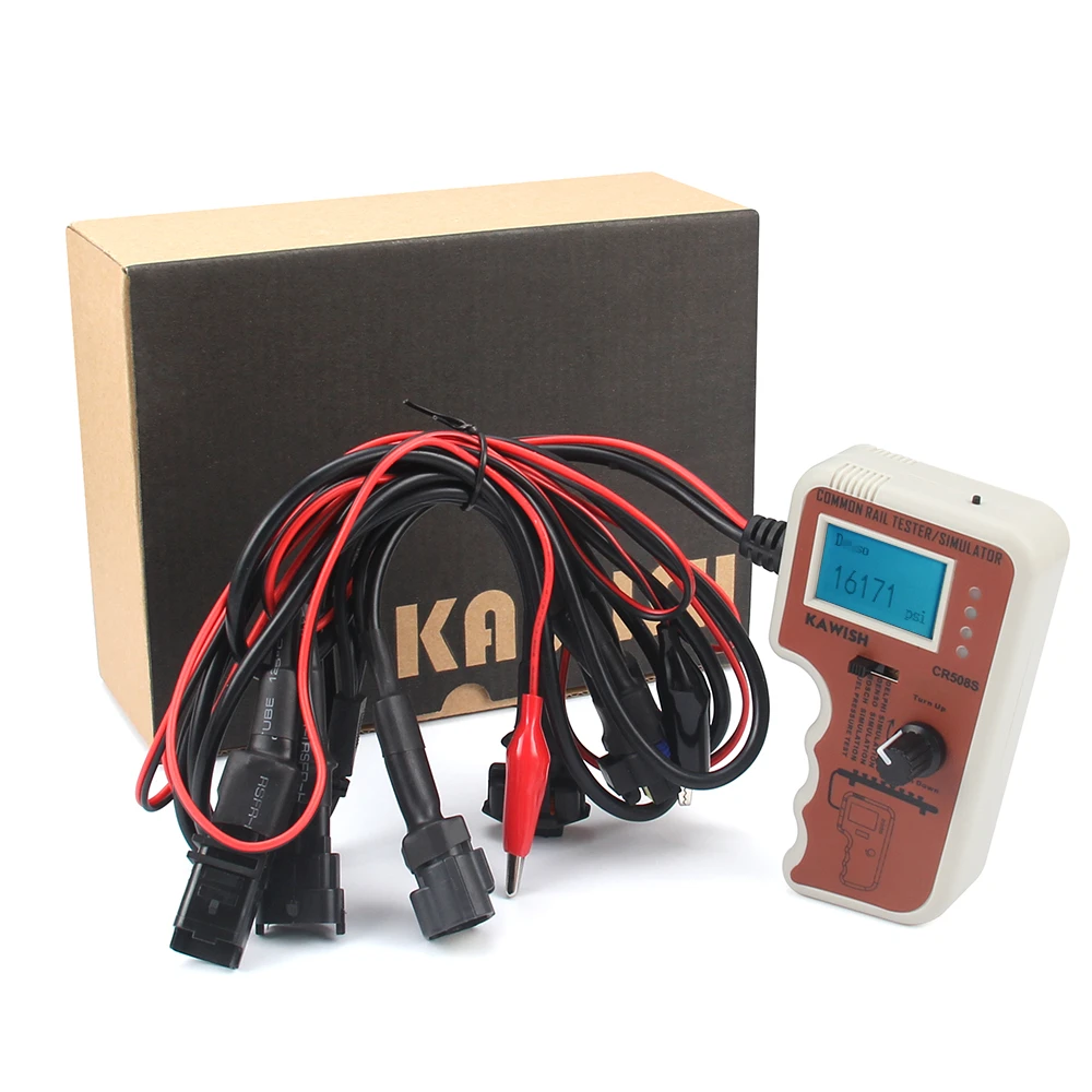 Actualización de probador y simulador de presión Common Rail Digital CR508 CR508S para herramienta de diagnóstico de motor de bomba de alta presión