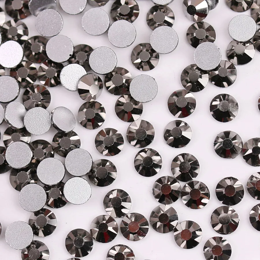 Elegant Assortment of Colorful Glass Crystal Flatback Rhinestones for DIY Nail Art and Crafts