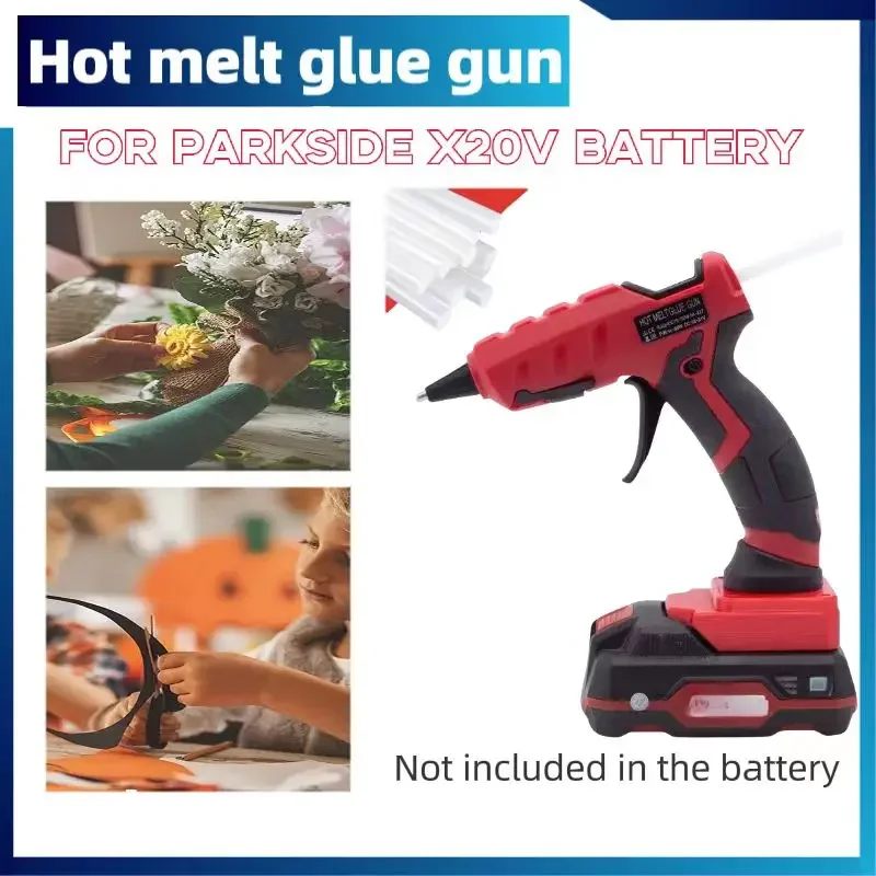 Pistola Per Colla A Caldo Senza Fili Per Pistola Per Colla A Batteria Parkside Lidl X20V Hot Melt 7Mm Stick Di Colla A Caldo (Batterie Incluse)