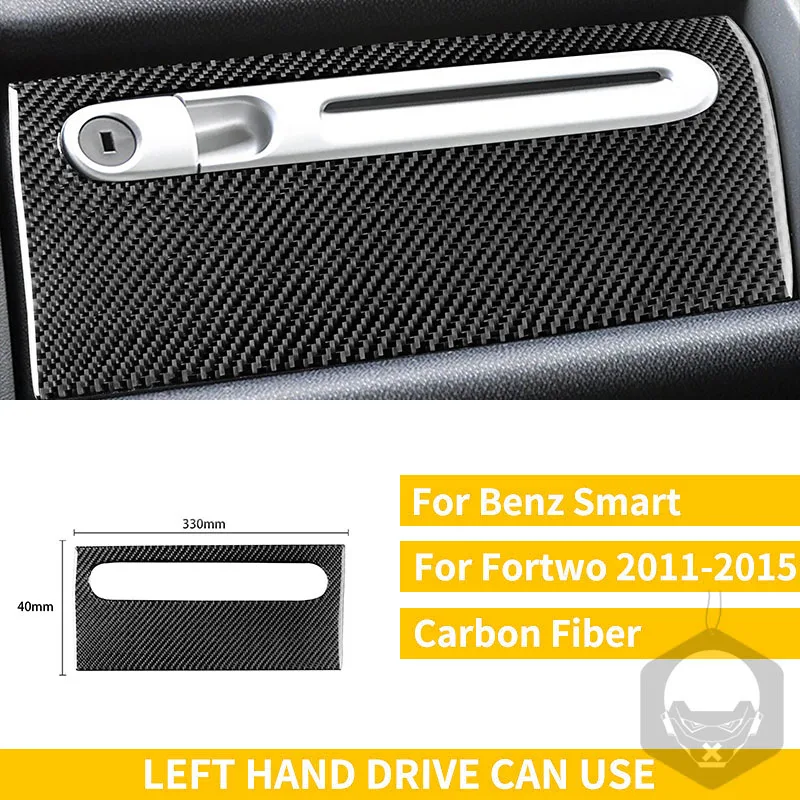 Décor Intérieur Fibre De Carbone Pour Smart Fortwo 451 (2010-2015) – Autocollant Bouton & Cadre De Porte - 11